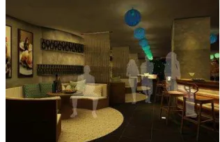 Gambar 1.  Lounge Bar lantai 1 