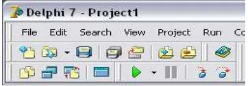 Gambar 2.17 Toolbar Pemrograman Delphi