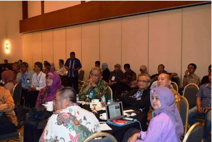 Gambar 13. Para Keynote Speakers dalam SP III DRN dengan Sekjen Kemristekdikti, Wagub DI Yogyakarta, dan Prof  Richard Menko 