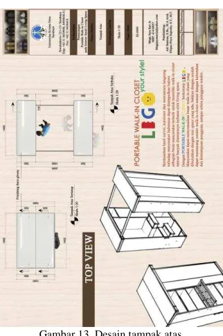 Gambar 13. Desain tampak atas  