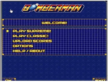Gambar III.2 Tampilan MenuGame Bomberman. 