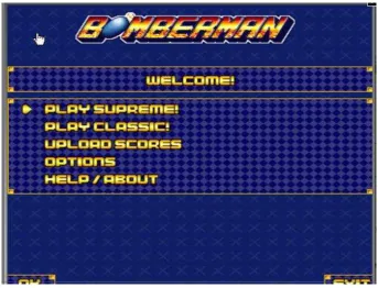 Gambar III.2 Tampilan MenuGame Bomberman. 