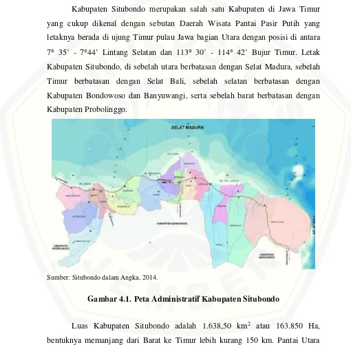 Gambar 4.1. Peta Administratif Kabupaten Situbondo
