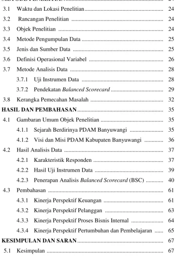 Gambaran Umum Objek Penelitian ...........................................