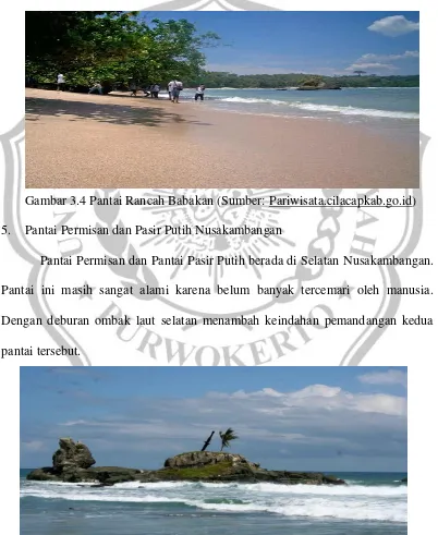 Gambar 3.4 Pantai Rancah Babakan (Sumber: Pariwisata.cilacapkab.go.id) 