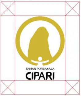 Gambar 3.2 Clear Area Logo Taman Purbakala Cipari (Dokumentasi Pribadi, 2016) 