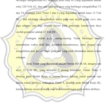 Gambar 3.6 merupakan rangkaian pewaktu start generator, yang 