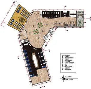 Gambar 1. Layout lobby 