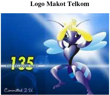 Gambar 2.2 Logo Maskot Telkom Be Bee               