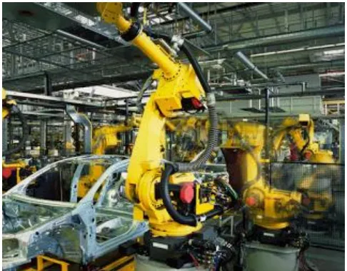Gambar 2.1 Lengan robot dalam industri mobil 