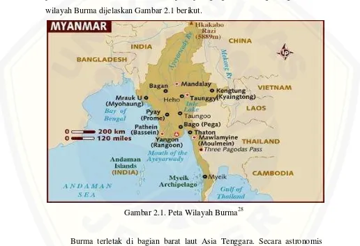 Gambar 2.1. Peta Wilayah Burma28 