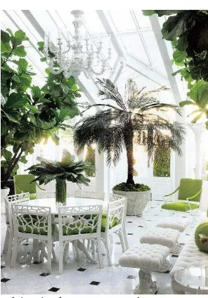 Gambar 1. Contoh interior dengan tema garden 