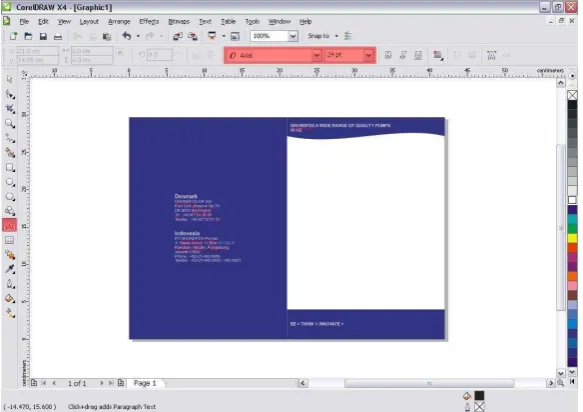 Gambar III.7 Text Tool 