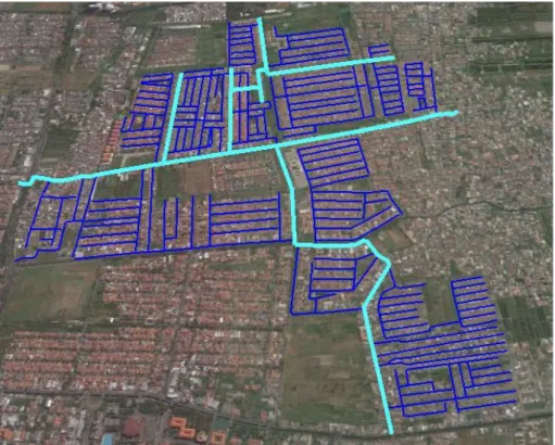 Gambar 1. Rencana Lokasi Survei dan Pemetaan Jaringan Gas Bumi Untuk Rumah Tangga