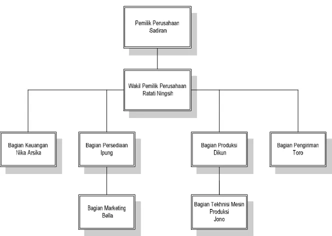Gambar 3.1. Struktur Organisasi CV.Wiranty 