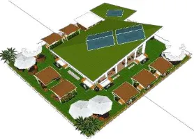 Gambar 1. Façade Roof Solar Cells 