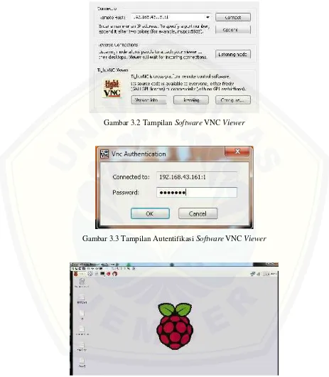Gambar 3.2 Tampilan Software VNC Viewer