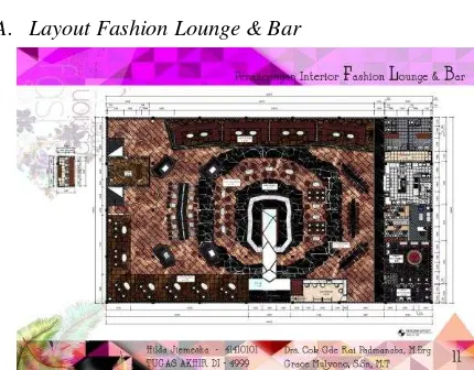 Gambar 1.2. Layout Fashion Lounge & Bar 