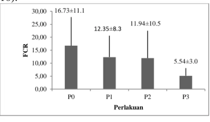 Gambar 11. Tingkat Kelangsungan Hidup  Ikan  Manfish.  P0  (Tubifex),  P1  (Jentik  nyamuk),  P2  (Udang  rebon),  P3   (Kombinasi  Jentik  nyamuk  dan  Udang rebon)