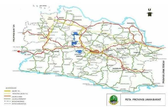 Gambar 3.2Peta Provinsi Jawa Barat