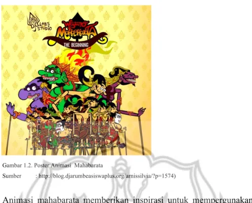 Gambar 1.2. Poster Animasi  Mahabarata 