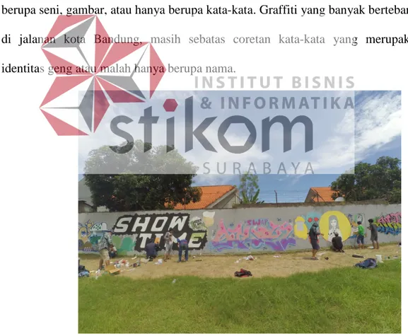 Gambar 2.1. Graffiti di Surabaya  (Sumber : Olahan Penulis) 