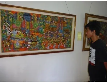 Gambar 1. Proses penjajagan pergi ke Museum Neka, Ubud, Gianyar, Bali.