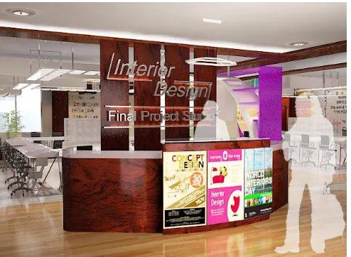 Gambar. 4. Layout Studio Desain Interior  