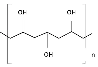 Gambar 2.4 Struktur Polivinil Alkohol 