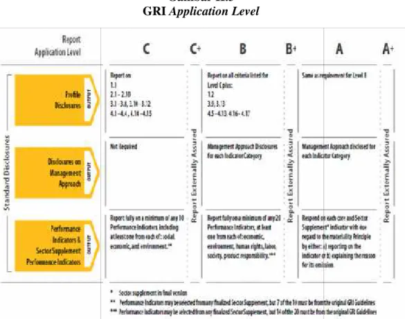 Gambar II.3 GRI Application Level