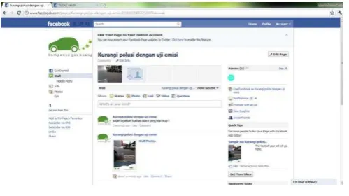 Gambar 4.3 Page Facebook 