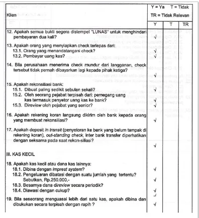 Tabel 2.11 Contoh-contoh KKP Kas dan Setara Kas Lanjutan 4 