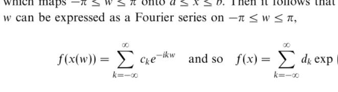 Figure 8.6 shows the odd extension of the function f(x), depicted in ﬁgure 8.5.