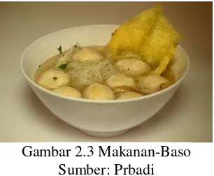 Gambar 2.3 Makanan-Baso 