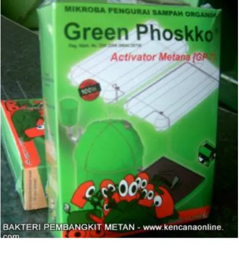 Gambar 3. Aktivator Pembangkit Metan Green Phoskko (GP-7) Sumber : www.kencanaonline.com 