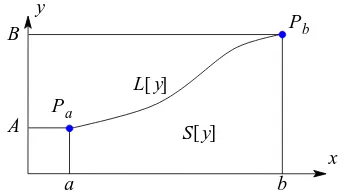 Figure 2.8Diagram showing the area, S[y], under acurve of given length joining Pa to Pb.