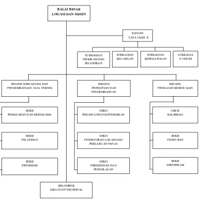 Gambar 3.1 Struktur Organisasi BBLM Bandung