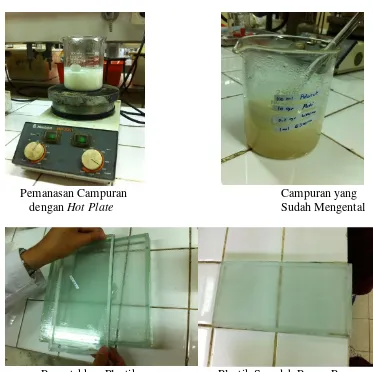 Gambar 16. Proses Pembuatan Plastik Biodegradable 