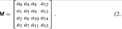 Table 2.2 depicts the relations between key lengths, the number of rounds, and the