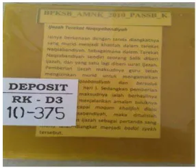 Gambar 4.8 Penyusunan Naskah Kuno 