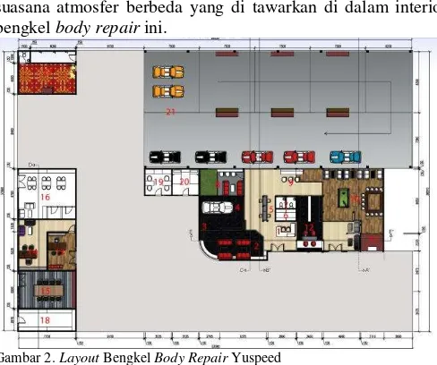 Gambar 3. Receptionist Bengkel Body Repair Yuspeed 