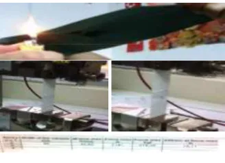 Gambar 2. Uji panas dan uji tarik  
