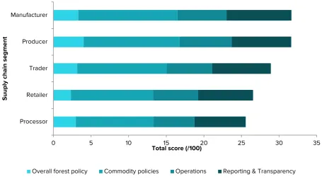 Figure 5. Scores by supply chain segments 