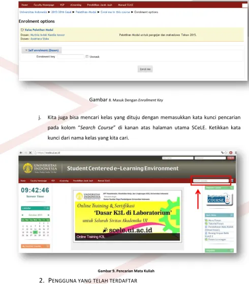 Gambar 9. Pencarian Mata Kuliah 