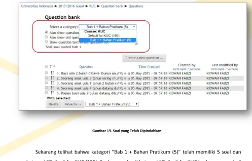 Gambar 19. Soal yang Telah Dipindahkan 