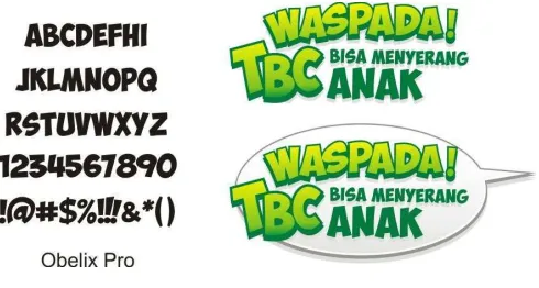 Gambar 3.8  Tipografi pada headline 