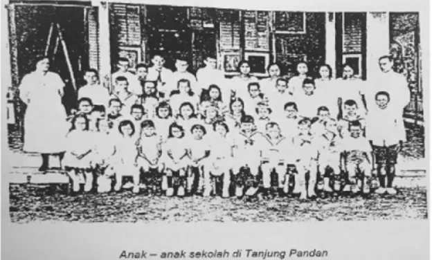 Gambar 3.   Anak-anak sekolah di  Tanjungpandan  