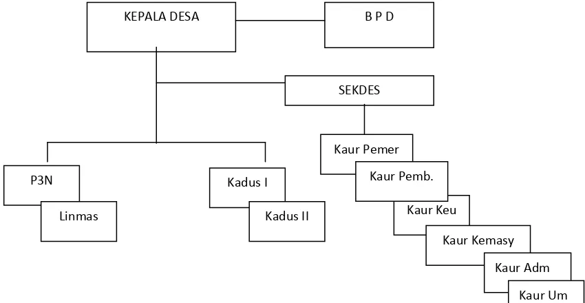 Gambar 1 Struktur Organisasi Pemerintah Desa Jabon Mekar 