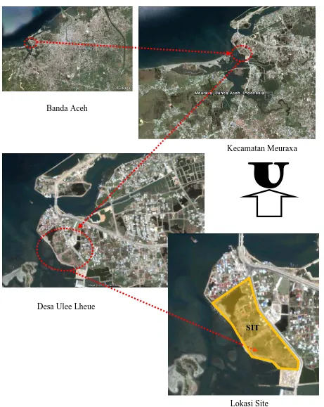 Gambar 4.1 Peta Lokasi Site di Ulee Lheue 