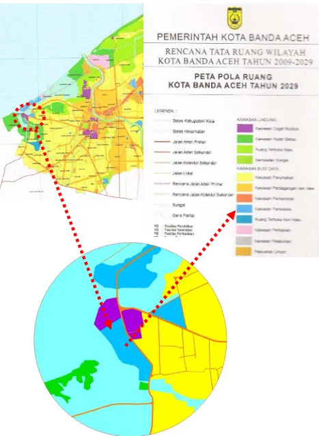Gambar 4.4 Peruntukan wilayah berdasarkan RTRW Kota Banda Aceh